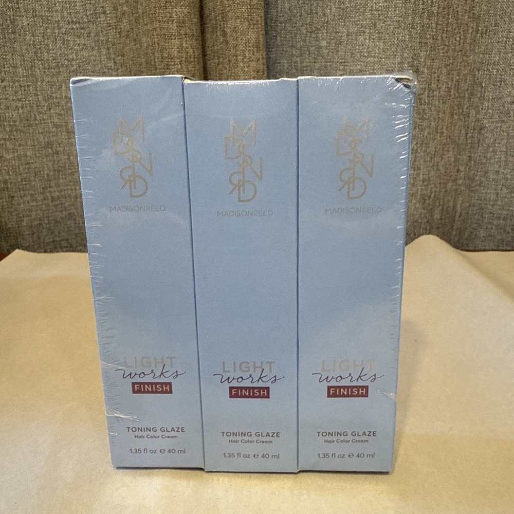 LAZIO COOL TOFFEE 6-7 Lot of 3 Madison Reed Toning Glaze Light Works Finish NEW